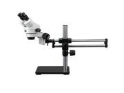 AmScope 3.5X 90X Binocular Stereo Microscope on Ball Bearing Boom Stand