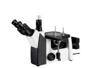 AmScope 50X 640X Inverted Trinocular Metallurgical Microscope