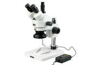 3.5X 45X Trinocular Dissecting Zoom Stereo Microscope with 144 LED 4 Zone Light