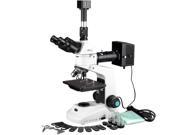 50X 800X Metallurgical Microscope w Polarizing Features Camera