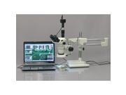 2X 45X Boom Stereo Microscope with 80 LED Ring Light 1.3MP Camera