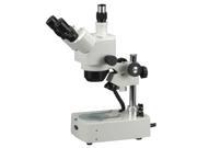 10X 40X Trinocular Stereo Zoom Microscope Dual Halogen