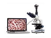2000X LED Lab Trinocular Compound Microscope w 3D Mechanical Stage USB2 Camera