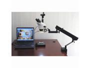 3.5X 90X Articulating Stereo Microscope with 54 LED Light 1.3MP Digital Camera