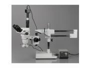 2X 180X Boom Stand Zoom Stereo Microscope with 80 LED Light 5MP Digital Camera