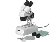 10X 30X Student Binocular Stereo Microscope with Top Bottom Lights
