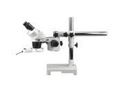 10X 15X 30X 45X Stereo Microscope on Single Arm Boom with Ring Light