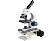 40X 1000X Metal Frame Home School C F Compound Microscope 25 Prepared Slides