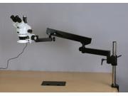 3.5X 225X Simul Focal 144 LED Articulating Zoom Stereo Microscope 5MP Camera