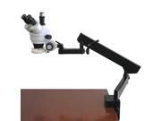 7X 90X Trinocular Articulating Zoom Microscope Ring Light