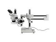 7X 45X Circuit Inspection Trinocular Zoom Stereo Microscope with 56 LED Light
