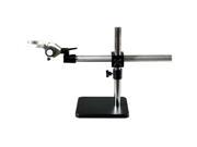 Single Arm Solid Aluminum Microscope Boom Stand with 76mm Pin Tail Focusing Rack