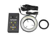 144 LED Four Zone Microscope Ring Light with Adapter