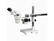 6.7X 45X Ultimate Zoom Microscope with Single Arm Boom Stand