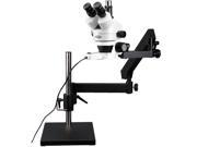 7X 90X Articulating Trinocular Zoom Microscope with Ring Light