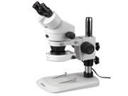 3.5X 45X Stereo Zoom Inspection Microscope with 80 LED Ring Light