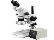 7X 45X Stereo Zoom Microscope with 80 LED Aluminum Ring Light