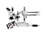 3.5X 90X Circuit Zoom Stereo Microscope 144 LED Light 5MP Digital Camera