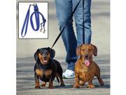 Tangle Free Leash for 2 Dogs Blue