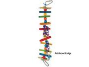 Super Bird Creations Mini Rainbow Bridge 2x9in Bird Toy