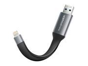 iPhone Lightning Flash Drive 64GB USB 3.0 Adapter RAVPower 2 in 1 Charging Cable for iPad iOS PC External Storage Memory Stick iPlugmate