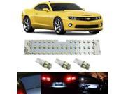iJDMTOY 57 SMD 4 Piece Vehicle Specific Exact Fit Full LED Interior Light Package For Chevrolet Camaro Xenon White