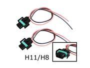 H11 H9 Female Adapter Wiring Harness Sockets Wire For Headlights or Fog Lights