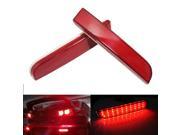 Mitsubishi Lancer or Evolution X Red Lens LED Bumper Reflector Lights