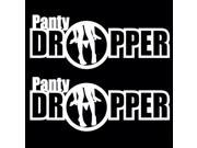 2 Joking Funny Panty Dropper Fatlace Stance Lowered iLL Style Car Window Bumper Vinyl Decal Stickers