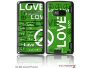 LG enV2 Decal Style Skin Love and Peace