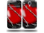 Barbwire Heart Red Decal Style Skin fits Samsung Galaxy S IV S4