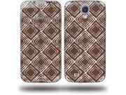 Wavey Chocolate Brown Decal Style Skin fits Samsung Galaxy S IV S4