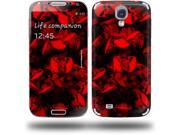 Skulls Confetti Red Decal Style Skin fits Samsung Galaxy S IV S4
