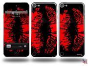 Big Kiss Red Lips on Black Decal Style Vinyl Skin fits Apple iPod Touch 5G IPOD NOT INCLUDED