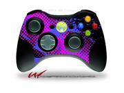 XBOX 360 Wireless Controller Decal Style Skin Halftone Splatter Blue Hot Pink CONTROLLER NOT INCLUDED