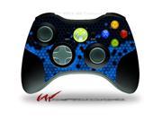 XBOX 360 Wireless Controller Decal Style Skin HEX Blue CONTROLLER NOT INCLUDED