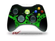 XBOX 360 Wireless Controller Decal Style Skin HEX Green CONTROLLER NOT INCLUDED