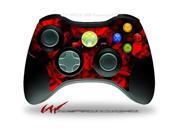 XBOX 360 Wireless Controller Decal Style Skin Skulls Confetti Red CONTROLLER NOT INCLUDED