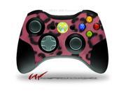 XBOX 360 Wireless Controller Decal Style Skin Leopard Skin Pink CONTROLLER NOT INCLUDED