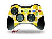 XBOX 360 Wireless Controller Decal Style Skin Squared Yellow CONTROLLER NOT INCLUDED