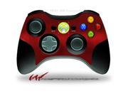 XBOX 360 Wireless Controller Decal Style Skin Brushed Metal Red CONTROLLER NOT INCLUDED