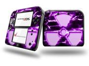 Radioactive Purple Decal Style Vinyl Skin fits Nintendo 2DS
