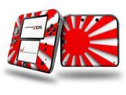 Rising Sun Japanese Flag Red Decal Style Vinyl Skin fits Nintendo 2DS