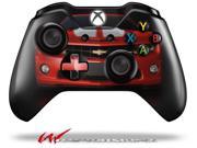 2010 Chevy Camaro Victory Red White Stripes on Black Decal Style Skin fits Microsoft XBOX One Wireless Controller CONTROLLER NOT INCLUDED