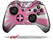 Rising Sun Japanese Flag Pink Decal Style Skin fits Microsoft XBOX One Wireless Controller CONTROLLER NOT INCLUDED