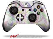 Neon Swoosh on White Decal Style Skin fits Microsoft XBOX One Wireless Controller CONTROLLER NOT INCLUDED
