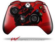 Oriental Dragon Black on Red Decal Style Skin fits Microsoft XBOX One Wireless Controller CONTROLLER NOT INCLUDED