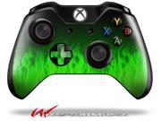 Fire Green Decal Style Skin fits Microsoft XBOX One Wireless Controller CONTROLLER NOT INCLUDED