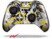 Sexy Girl Silhouette Camo Yellow Decal Style Skin fits Microsoft XBOX One Wireless Controller CONTROLLER NOT INCLUDED