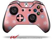 Pastel Flowers on Pink Decal Style Skin fits Microsoft XBOX One Wireless Controller CONTROLLER NOT INCLUDED